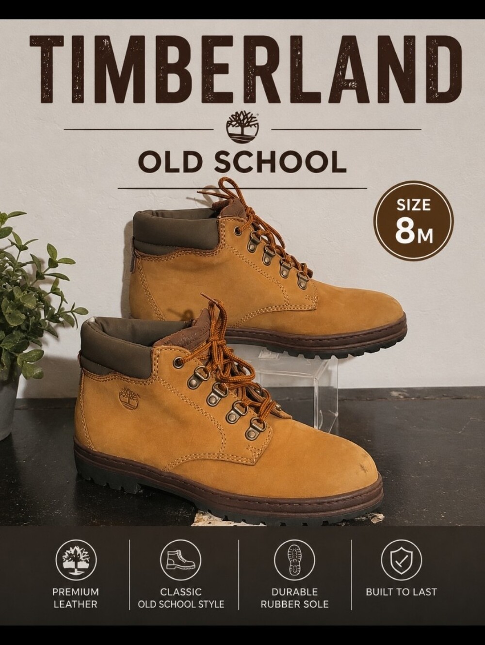 TIMBERLAND Old School Boots 8M